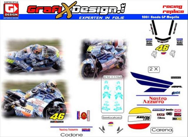 2001 Kit Honda GP Mugello