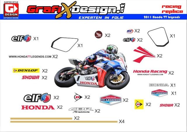 2011 Kit Honda TT Legends