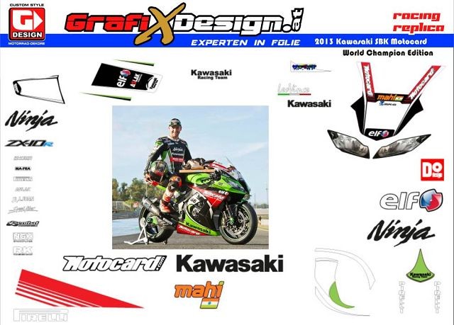 2013 Kit Kawasaki SBK Motocard Champ Edition