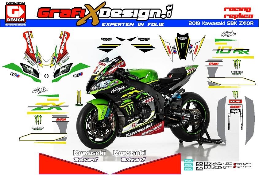 2019 Kit Kawasaki SBK Motocard