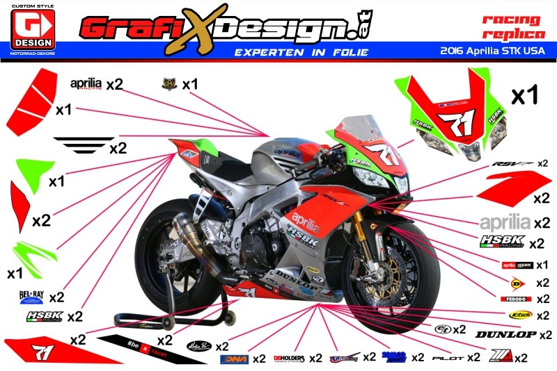 2016 Kit Aprilia STK USA