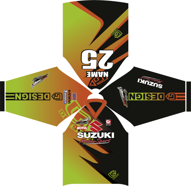 MX-Jersey Grafixdesign 2013 Orange-Neon